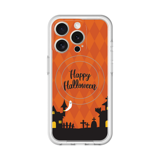 スリムプロテクションプレミアムケース with MagSafe［ Halloween World - Orange ］