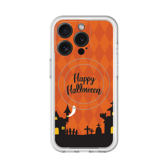 スリムプロテクションプレミアムケース with MagSafe［ Halloween World - Orange ］