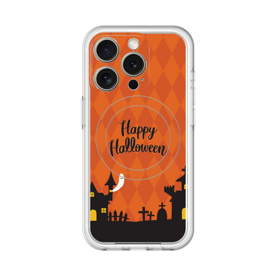 スリムプロテクションプレミアムケース with MagSafe［ Halloween World - Orange ］