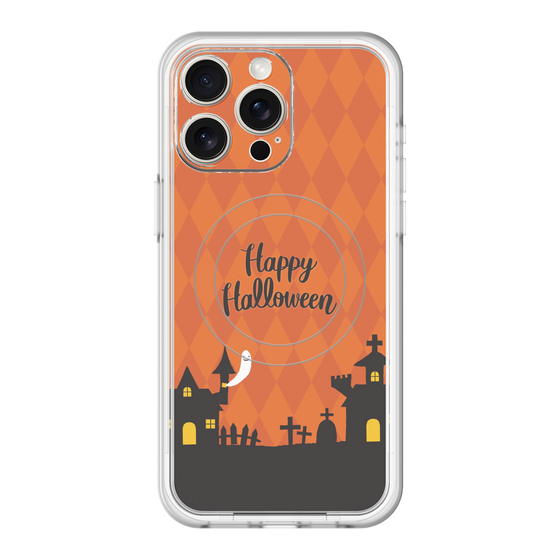 スリムプロテクションプレミアムケース with MagSafe［ Halloween World - Orange ］