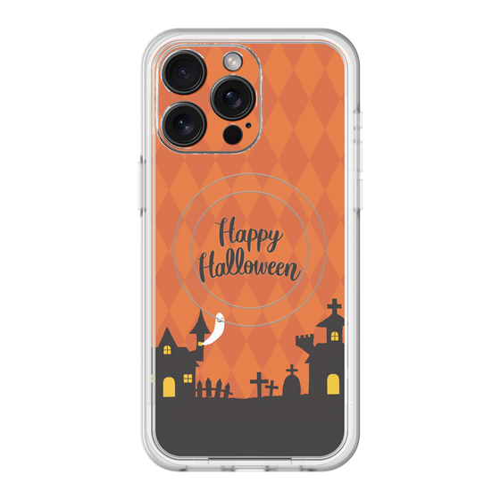 スリムプロテクションプレミアムケース with MagSafe［ Halloween World - Orange ］