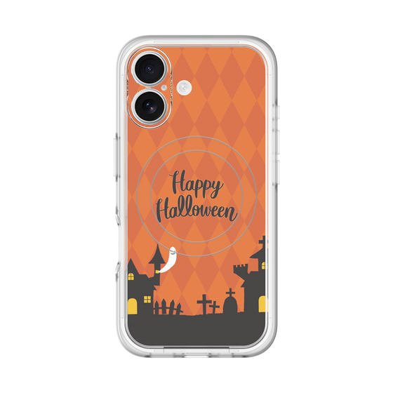 スリムプロテクションプレミアムケース with MagSafe［ Halloween World - Orange ］