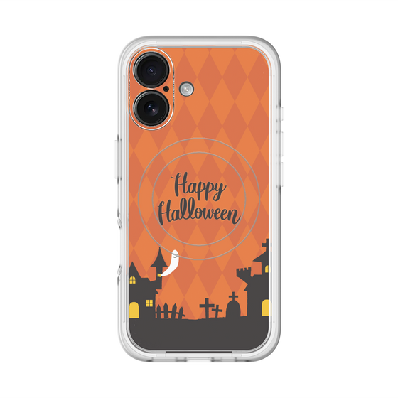 スリムプロテクションプレミアムケース with MagSafe［ Halloween World - Orange ］