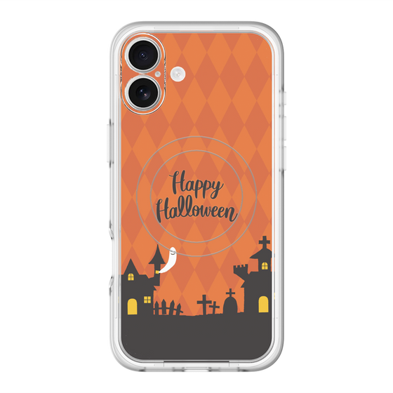 スリムプロテクションプレミアムケース with MagSafe［ Halloween World - Orange ］