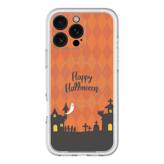 スリムプロテクションプレミアムケース with MagSafe［ Halloween World - Orange ］