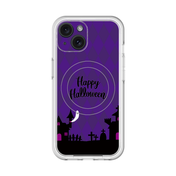スリムプロテクションプレミアムケース with MagSafe［ Halloween World - Purple ］