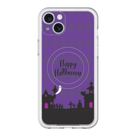スリムプロテクションプレミアムケース with MagSafe［ Halloween World - Purple ］