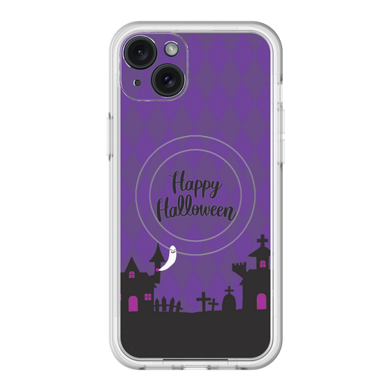 スリムプロテクションプレミアムケース with MagSafe［ Halloween World - Purple ］