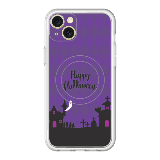 スリムプロテクションプレミアムケース with MagSafe［ Halloween World - Purple ］