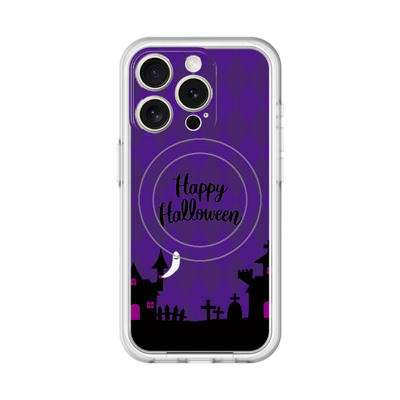 スリムプロテクションプレミアムケース with MagSafe［ Halloween World - Purple ］