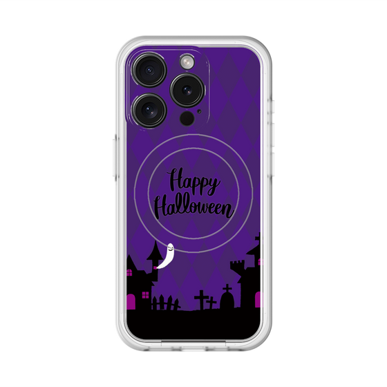 スリムプロテクションプレミアムケース with MagSafe［ Halloween World - Purple ］