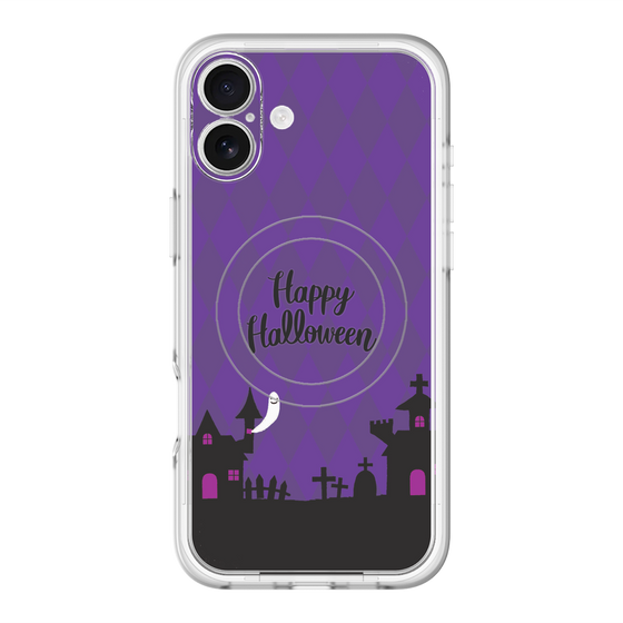 スリムプロテクションプレミアムケース with MagSafe［ Halloween World - Purple ］