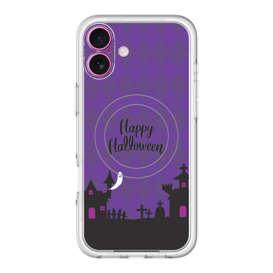 スリムプロテクションプレミアムケース with MagSafe［ Halloween World - Purple ］