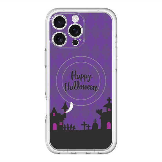 スリムプロテクションプレミアムケース with MagSafe［ Halloween World - Purple ］