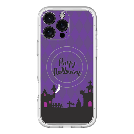 スリムプロテクションプレミアムケース with MagSafe［ Halloween World - Purple ］