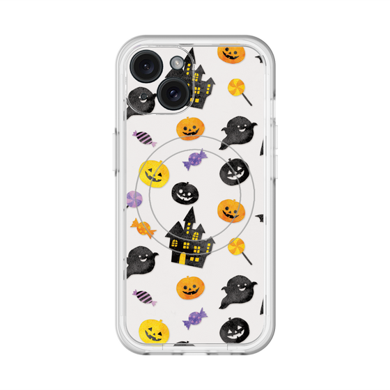 スリムプロテクションプレミアムケース with MagSafe［ Halloween Party - White ］