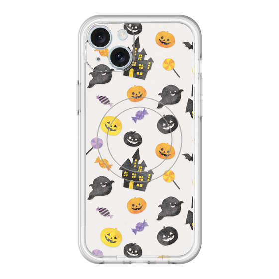 スリムプロテクションプレミアムケース with MagSafe［ Halloween Party - White ］