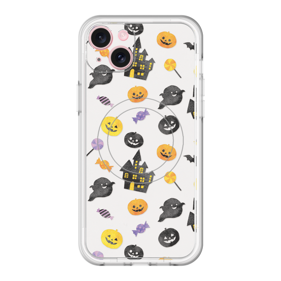 スリムプロテクションプレミアムケース with MagSafe［ Halloween Party - White ］