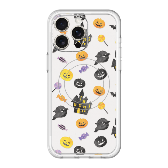スリムプロテクションプレミアムケース with MagSafe［ Halloween Party - White ］