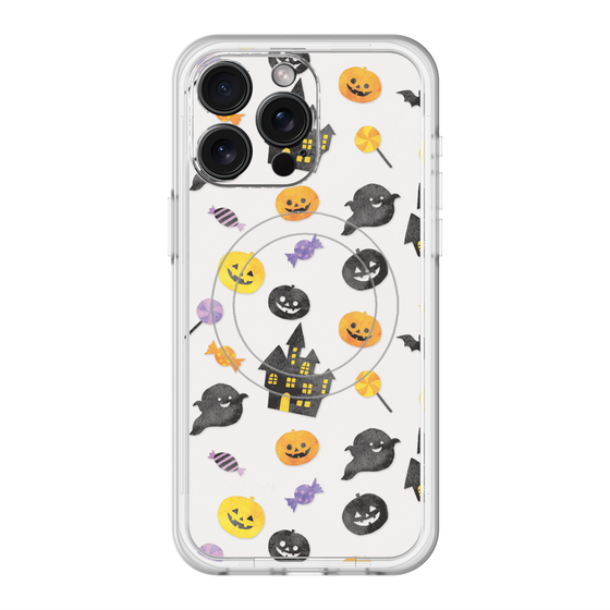 スリムプロテクションプレミアムケース with MagSafe［ Halloween Party - White ］