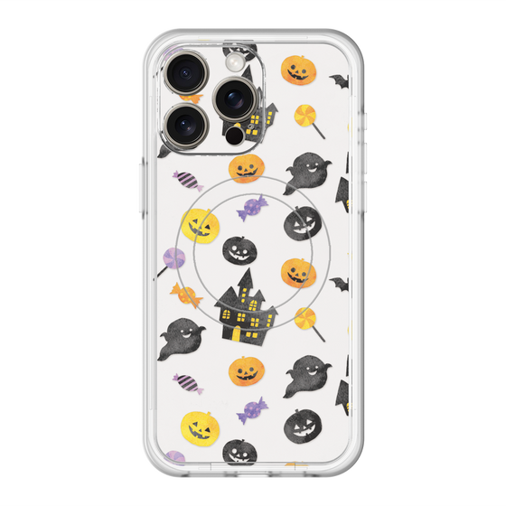 スリムプロテクションプレミアムケース with MagSafe［ Halloween Party - White ］