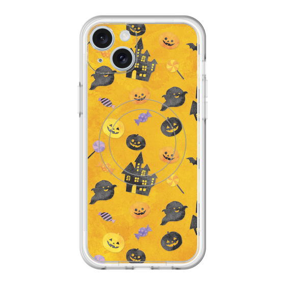 スリムプロテクションプレミアムケース with MagSafe［ Halloween Party - Orange ］