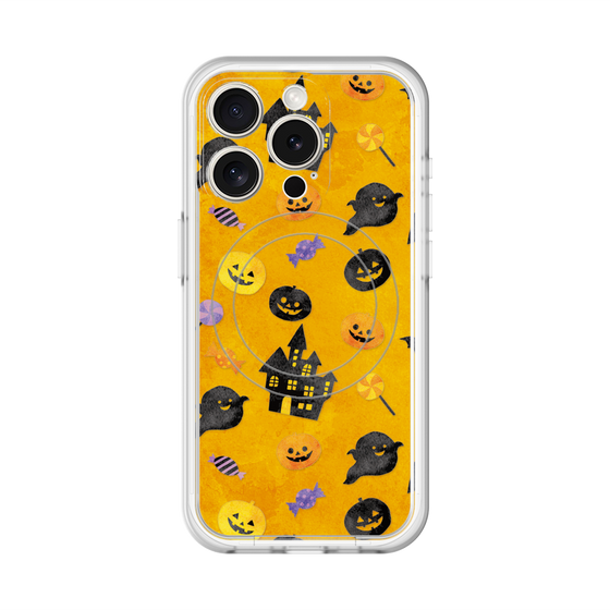 スリムプロテクションプレミアムケース with MagSafe［ Halloween Party - Orange ］