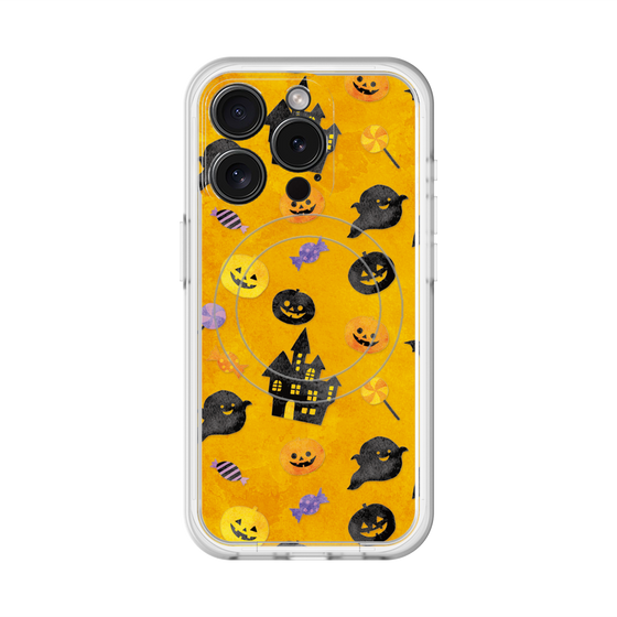 スリムプロテクションプレミアムケース with MagSafe［ Halloween Party - Orange ］