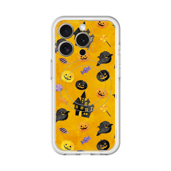 スリムプロテクションプレミアムケース with MagSafe［ Halloween Party - Orange ］