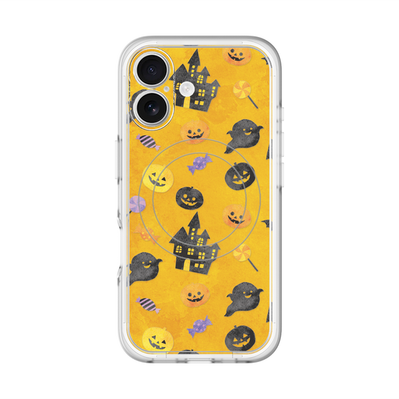 スリムプロテクションプレミアムケース with MagSafe［ Halloween Party - Orange ］