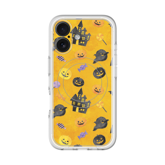 スリムプロテクションプレミアムケース with MagSafe［ Halloween Party - Orange ］
