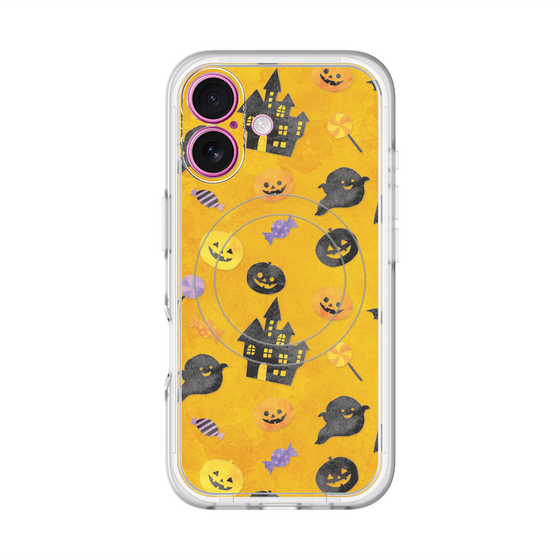 スリムプロテクションプレミアムケース with MagSafe［ Halloween Party - Orange ］