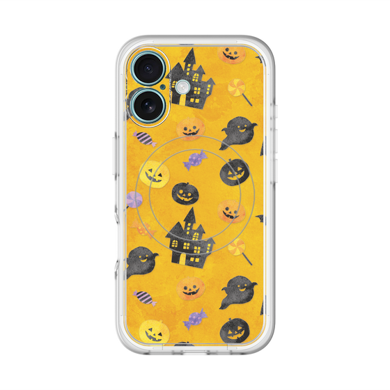 スリムプロテクションプレミアムケース with MagSafe［ Halloween Party - Orange ］