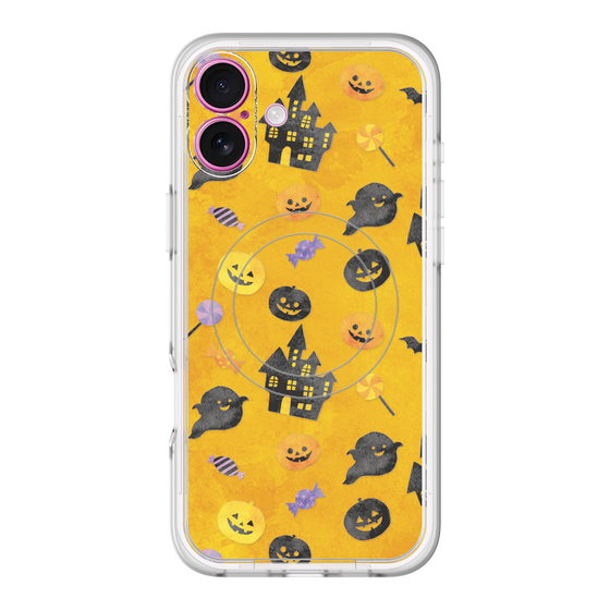 スリムプロテクションプレミアムケース with MagSafe［ Halloween Party - Orange ］