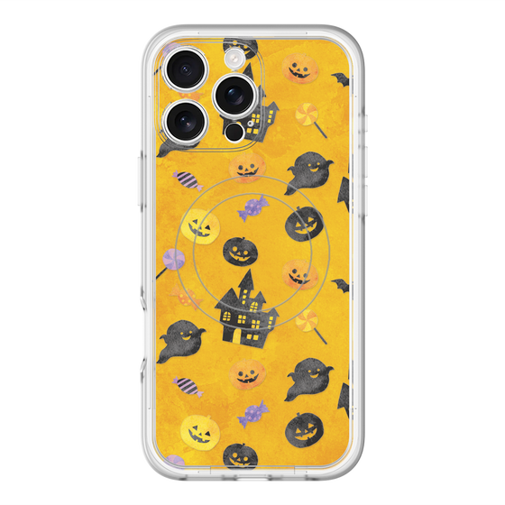 スリムプロテクションプレミアムケース with MagSafe［ Halloween Party - Orange ］