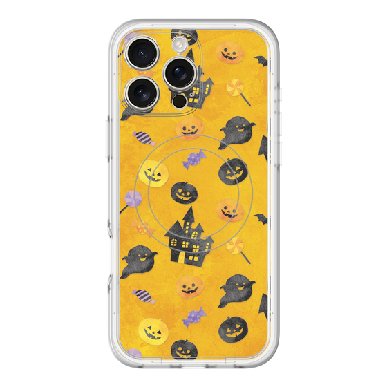 スリムプロテクションプレミアムケース with MagSafe［ Halloween Party - Orange ］