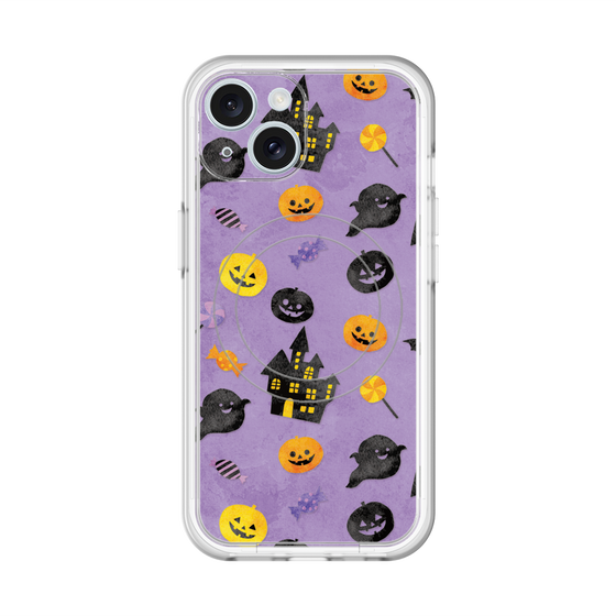 スリムプロテクションプレミアムケース with MagSafe［ Halloween Party - Purple ］