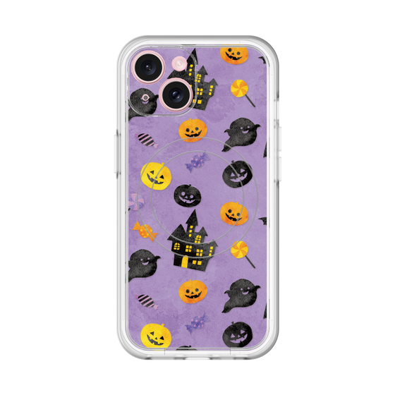スリムプロテクションプレミアムケース with MagSafe［ Halloween Party - Purple ］