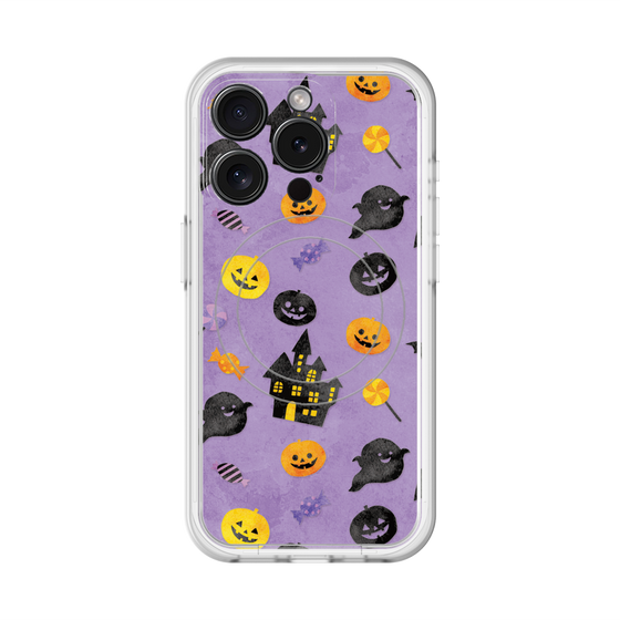 スリムプロテクションプレミアムケース with MagSafe［ Halloween Party - Purple ］