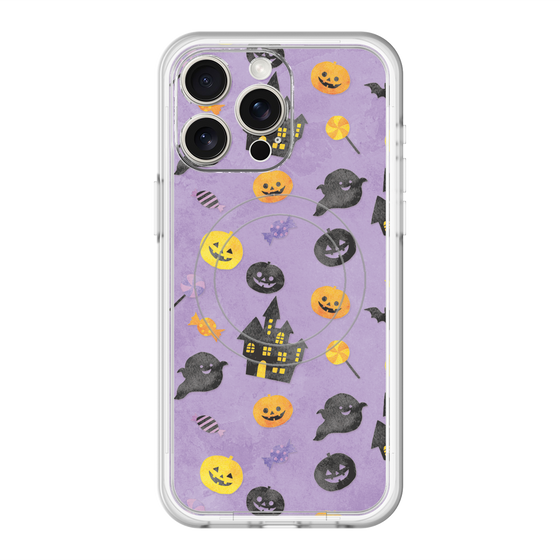 スリムプロテクションプレミアムケース with MagSafe［ Halloween Party - Purple ］