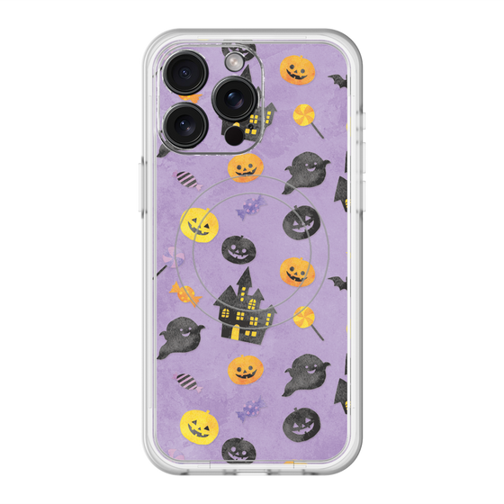 スリムプロテクションプレミアムケース with MagSafe［ Halloween Party - Purple ］