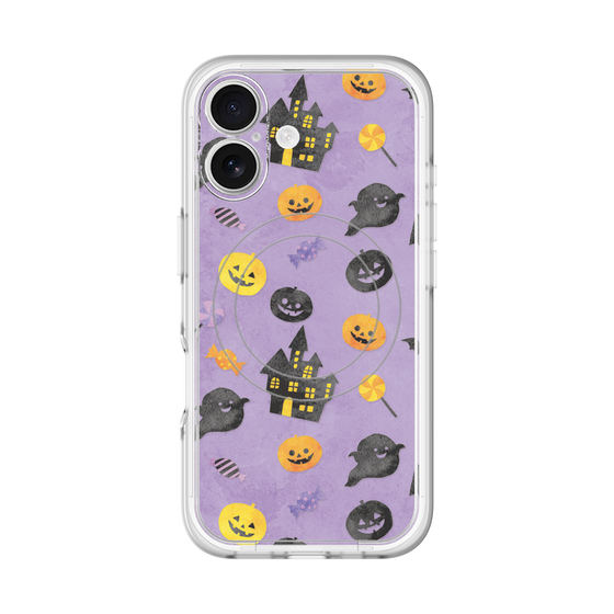 スリムプロテクションプレミアムケース with MagSafe［ Halloween Party - Purple ］