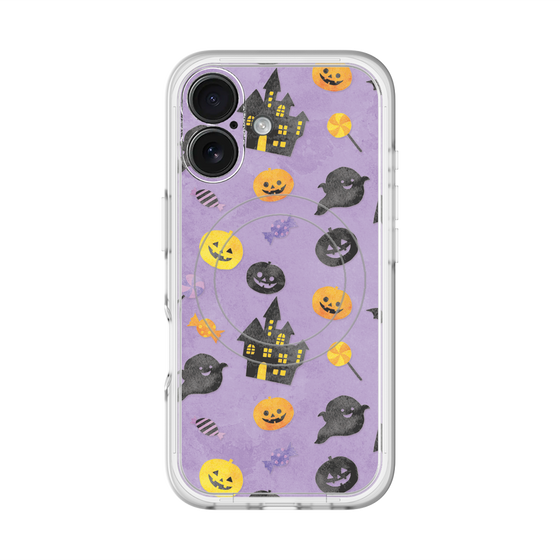 スリムプロテクションプレミアムケース with MagSafe［ Halloween Party - Purple ］