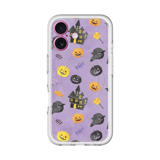 スリムプロテクションプレミアムケース with MagSafe［ Halloween Party - Purple ］