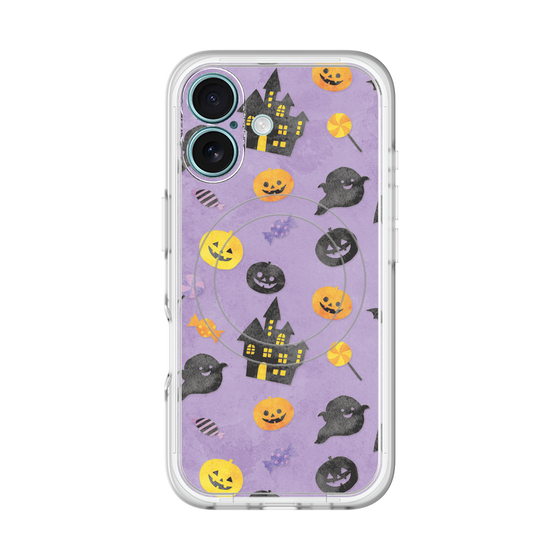 スリムプロテクションプレミアムケース with MagSafe［ Halloween Party - Purple ］