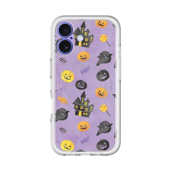 スリムプロテクションプレミアムケース with MagSafe［ Halloween Party - Purple ］