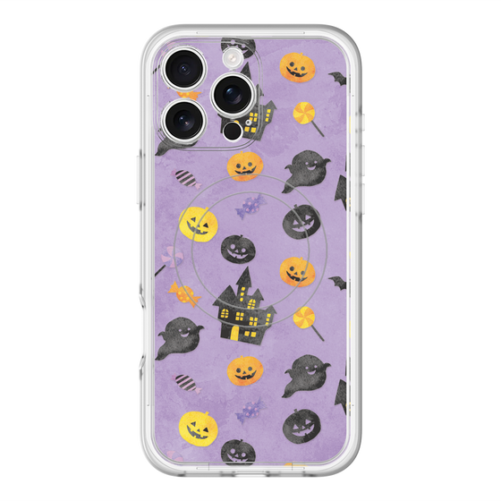 スリムプロテクションプレミアムケース with MagSafe［ Halloween Party - Purple ］