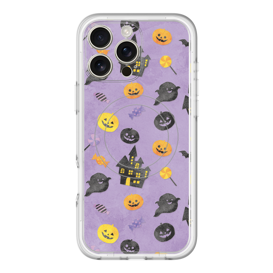 スリムプロテクションプレミアムケース with MagSafe［ Halloween Party - Purple ］