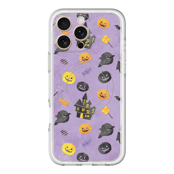 スリムプロテクションプレミアムケース with MagSafe［ Halloween Party - Purple ］