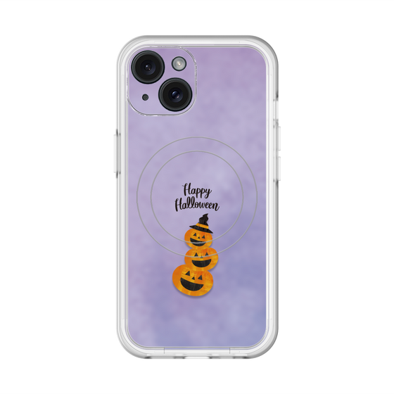 スリムプロテクションプレミアムケース with MagSafe［ Happy Halloween - Pumpkin ］